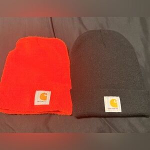 Carhartt Beanie Duo - Orange & Black